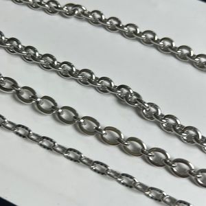 LS 5th style in the DIY collection of necklaces. 4 chains silver plated rhodium